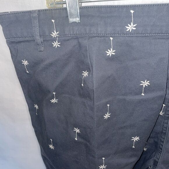Disney Junk Food Casual Shorts Mens Size XL Gray Zip Fly Pockets Palm Trees - Picture 11 of 12